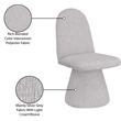 Meridian Furniture Renuar Grey Fabric Dining Chair (Set of 2)