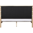 Meridian Furniture Asher Cream Vegan Leather Full Bed