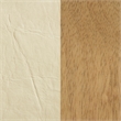 Meridian Furniture Asher Cream Vegan Leather Full Bed