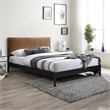 Meridian Furniture Abigail Cognac Vegan Leather Full Bed