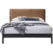Meridian Furniture Abigail Cognac Vegan Leather Full Bed