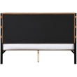 Meridian Furniture Abigail Cognac Vegan Leather King Bed