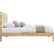Meridian Furniture Asher Cream Vegan Leather Twin Bed
