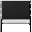Meridian Furniture Abigail Cream Vegan Leather Twin Bed