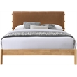 Meridian Furniture Asher Cognac Vegan Leather Full Bed