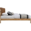 Meridian Furniture Asher Cognac Vegan Leather Full Bed