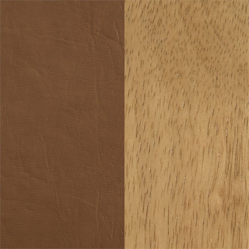 Meridian Furniture Asher Cognac Vegan Leather Full Bed