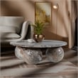Meridian Furniture Spherical Brown Marble Coffee Table