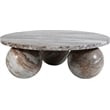 Meridian Furniture Spherical Brown Marble Coffee Table
