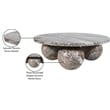 Meridian Furniture Spherical Brown Marble Coffee Table