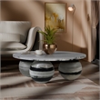 Meridian Furniture Spherical Panda Marble Coffee Table