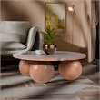 Meridian Furniture Spherical Pink Marble Coffee Table