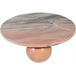 Meridian Furniture Spherical Pink Marble Coffee Table