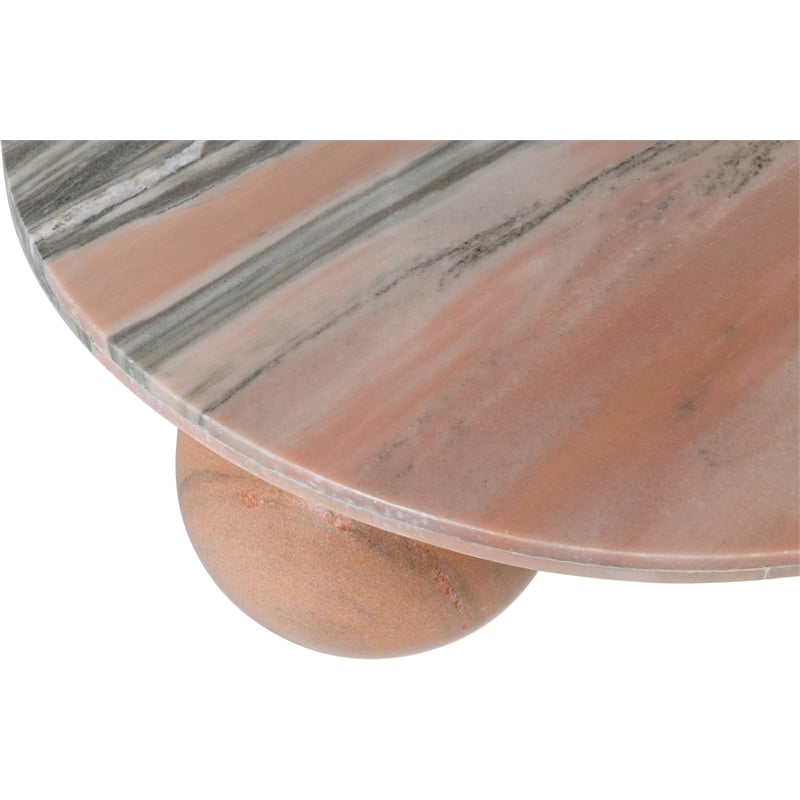 Meridian Furniture Spherical Pink Marble Coffee Table