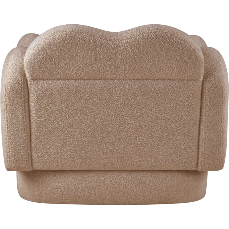 Meridian Furniture Bloom Beige Teddy Fabric Chair