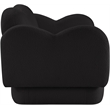 Meridian Furniture Bloom Black Teddy Fabric Loveseat