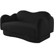 Meridian Furniture Bloom Black Teddy Fabric Loveseat