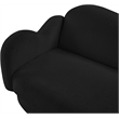 Meridian Furniture Bloom Black Teddy Fabric Loveseat