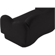 Meridian Furniture Bloom Black Teddy Fabric Loveseat