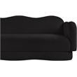 Meridian Furniture Bloom Black Teddy Fabric Sofa