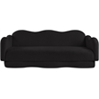 Meridian Furniture Bloom Black Teddy Fabric Sofa