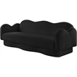 Meridian Furniture Bloom Black Teddy Fabric Sofa