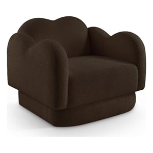 Meridian Furniture Bloom Brown Teddy Fabric Chair