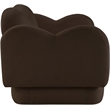 Meridian Furniture Bloom Brown Teddy Fabric Loveseat