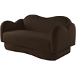 Meridian Furniture Bloom Brown Teddy Fabric Loveseat