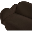 Meridian Furniture Bloom Brown Teddy Fabric Loveseat