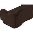 Meridian Furniture Bloom Brown Teddy Fabric Loveseat