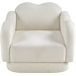 Meridian Furniture Bloom Cream Teddy Fabric Chair