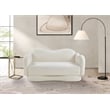 Meridian Furniture Bloom Cream Teddy Fabric Loveseat
