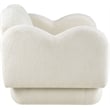 Meridian Furniture Bloom Cream Teddy Fabric Loveseat