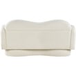Meridian Furniture Bloom Cream Teddy Fabric Loveseat
