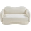 Meridian Furniture Bloom Cream Teddy Fabric Loveseat