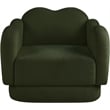 Meridian Furniture Bloom Green Teddy Fabric Chair