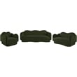 Meridian Furniture Bloom Green Teddy Fabric Chair