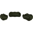 Meridian Furniture Bloom Green Teddy Fabric Chair