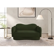 Meridian Furniture Bloom Green Teddy Fabric Loveseat
