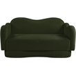 Meridian Furniture Bloom Green Teddy Fabric Loveseat