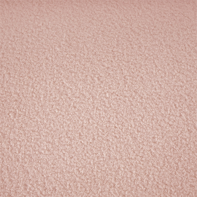 Meridian Furniture Bloom Pink Teddy Fabric Loveseat