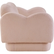 Meridian Furniture Bloom Pink Teddy Fabric Loveseat