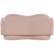 Meridian Furniture Bloom Pink Teddy Fabric Loveseat