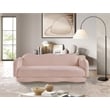 Meridian Furniture Bloom Pink Teddy Fabric Sofa