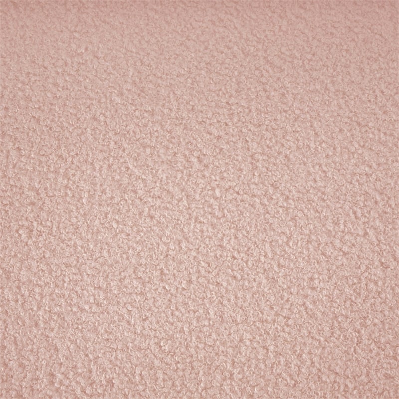 Meridian Furniture Bloom Pink Teddy Fabric Sofa