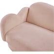 Meridian Furniture Bloom Pink Teddy Fabric Sofa