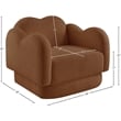 Meridian Furniture Bloom Saddle Teddy Fabric Chair
