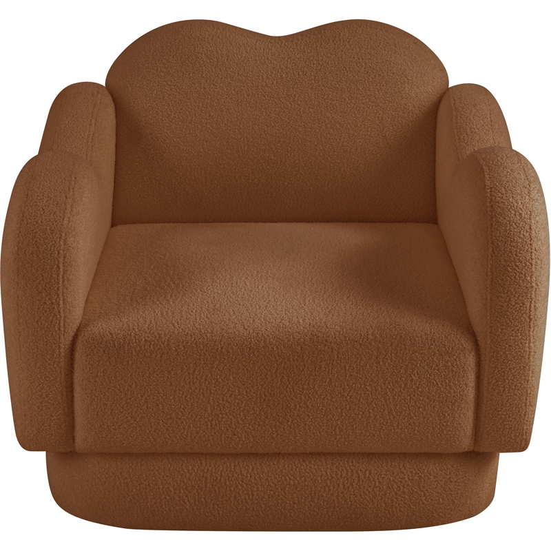 Meridian Furniture Bloom Saddle Teddy Fabric Chair