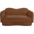 Meridian Furniture Bloom Saddle Teddy Fabric Loveseat